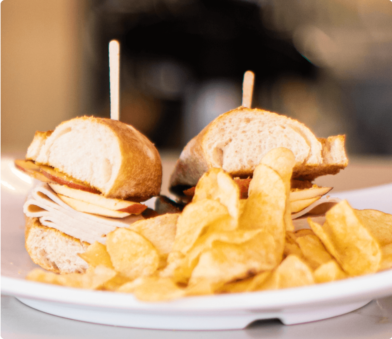 Sandwich with chips